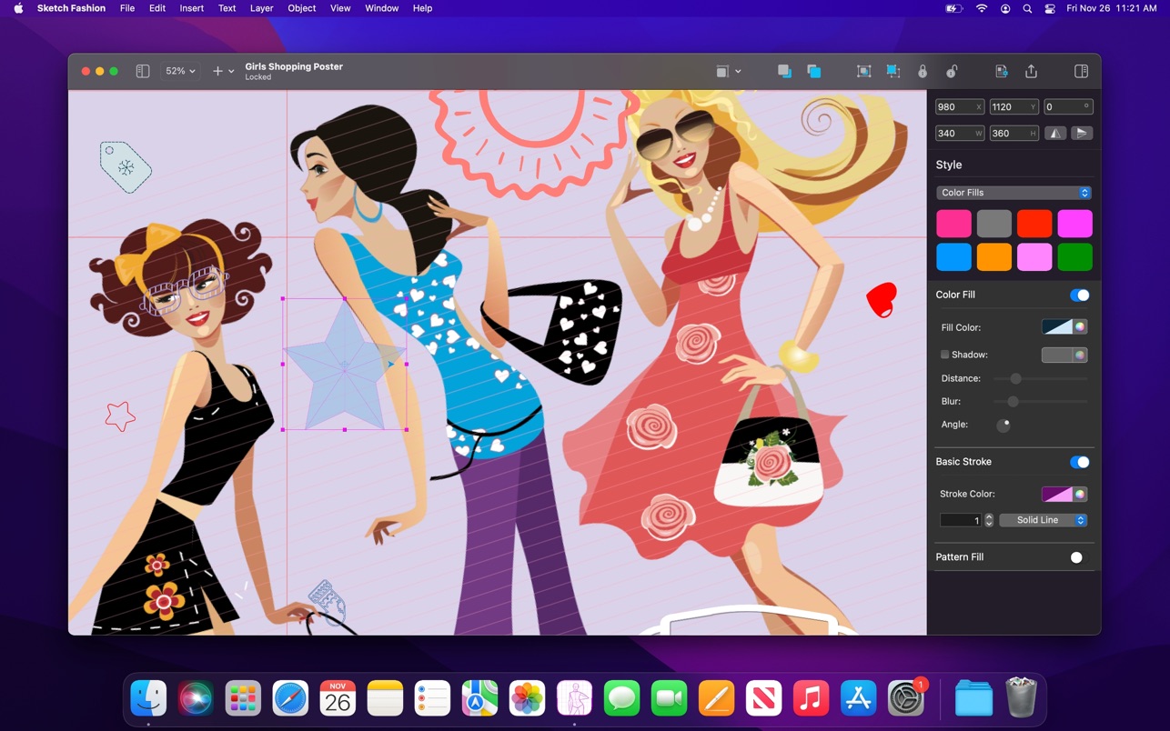 Sketch Fashion for Mac 1.2.8 破解版 优秀的服装设计工具 时尚原型工具
