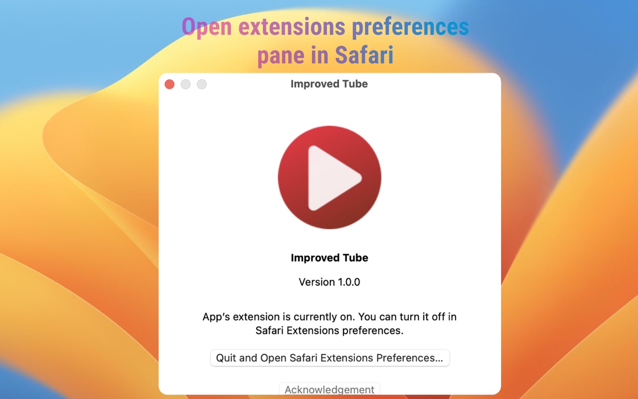 Improved Tube for Mac 4.0 破解版 Youtube视频扩展插件