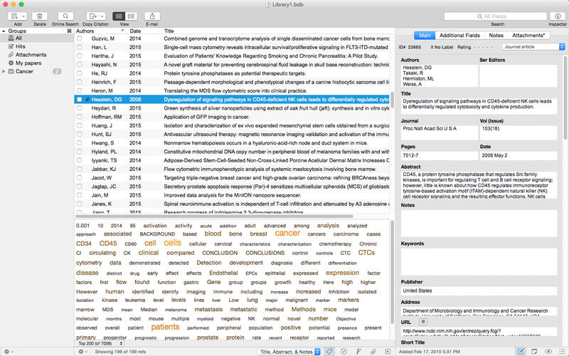 Bookends for Mac 14.1.8 破解版 Mac上优秀的文献书籍管理工具