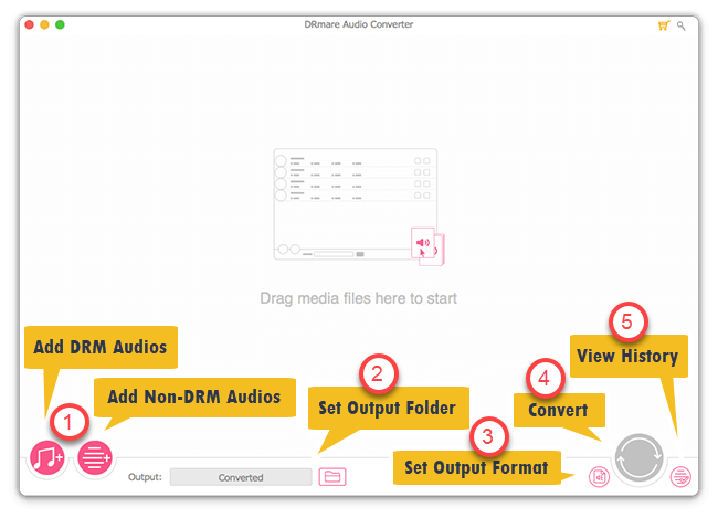 DRmare Audio Converter 2.8.0 Mac 破解版 DRM音频清除转换应用