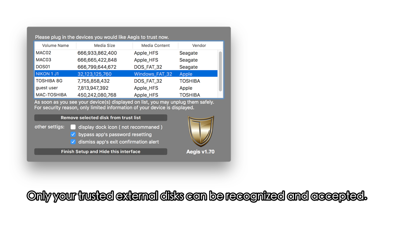 Aegis 2.01 Mac 破解版 宙斯盾安全防护工具