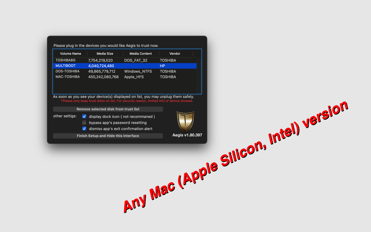 Aegis 2.01 Mac 破解版 宙斯盾安全防护工具