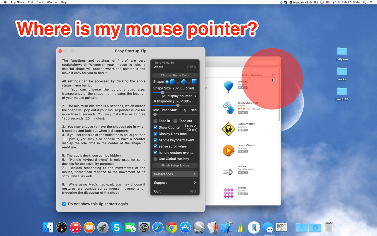here 3.10 Mac 破解版 鼠标指针显示工具