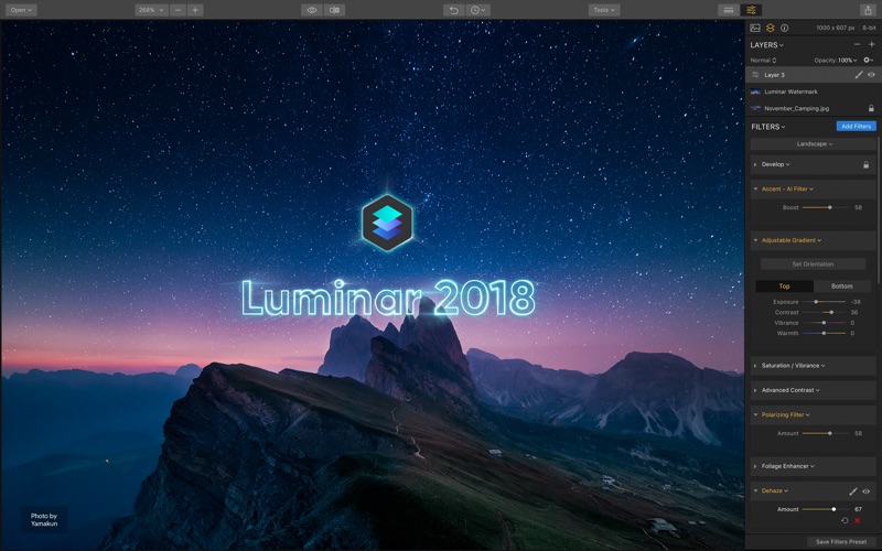 Luminar 4.3.5 Mac 破解版 - 强大易用的照片编辑工具