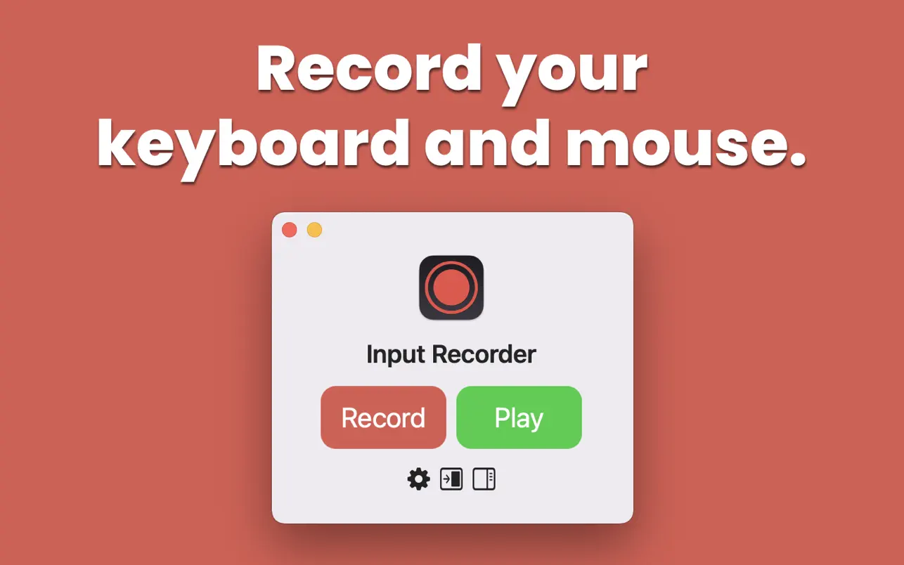 Input Recorder 1.7 Mac 破解版 键盘和鼠标操作输入记录工具