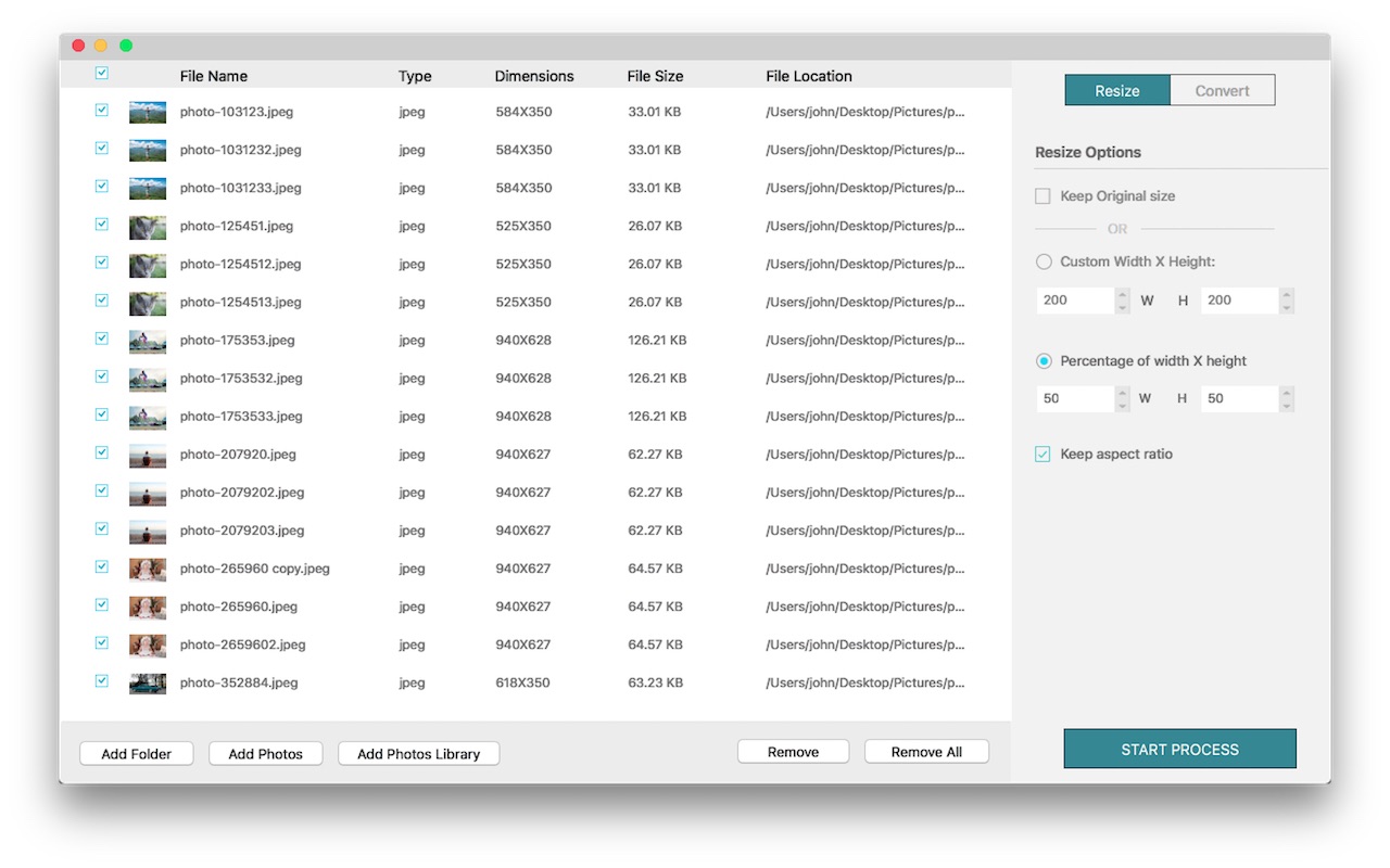 Batch Photo Resizer 3.2 Mac 中文破解版 批量无损调整照片大小