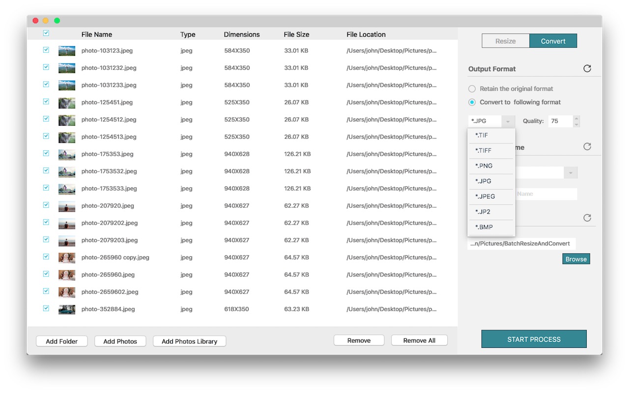 Batch Photo Resizer 3.2 Mac 中文破解版 批量无损调整照片大小