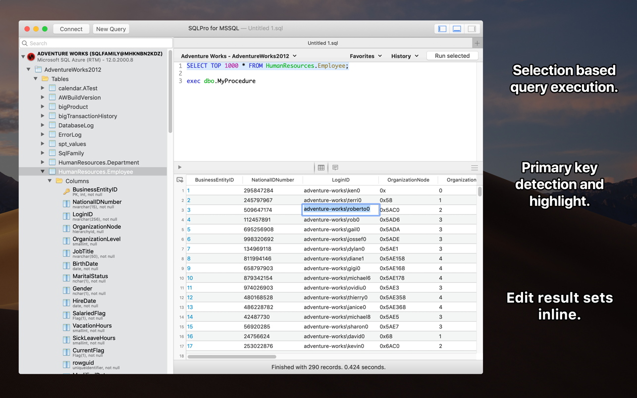 SQLPro for MSSQL 2023.07 Mac 破解版 MSSQL数据库客户端