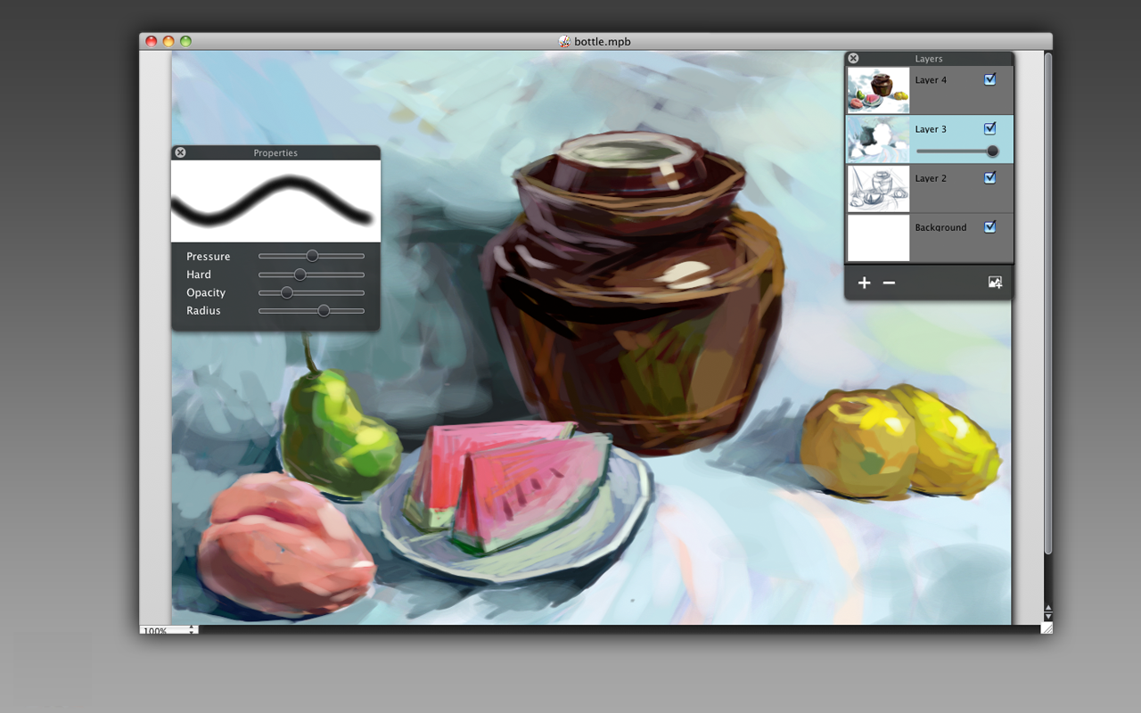 My PaintBrush Pro 2.2.0 Mac 破解版 百种画笔选择,可素描,自定义文字