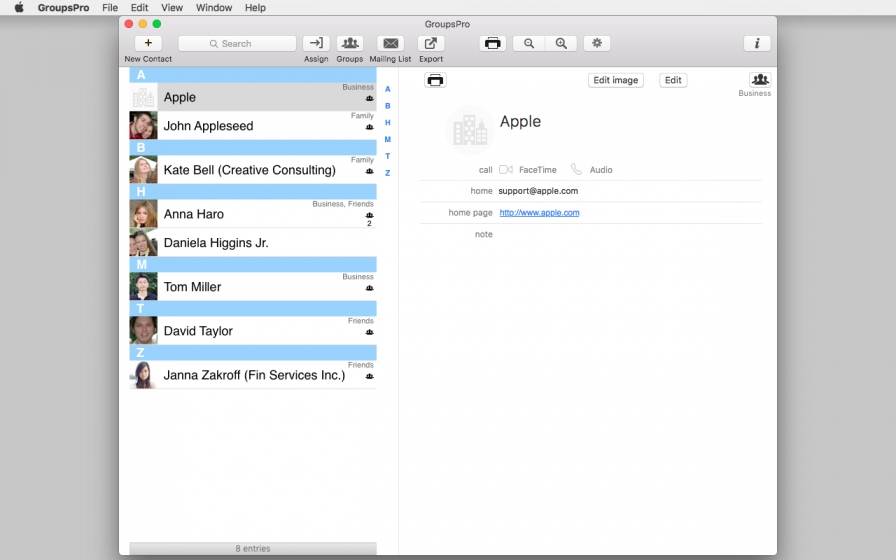 GroupsPro 5.4 Mac 破解版 - 联系人和邮件管理