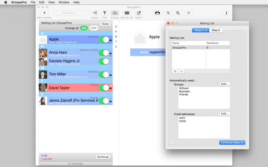 GroupsPro 5.4 Mac 破解版 - 联系人和邮件管理