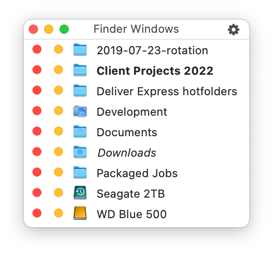 Finder Windows 1.5.9 Mac 破解版 Finder窗口列表浮动查看器