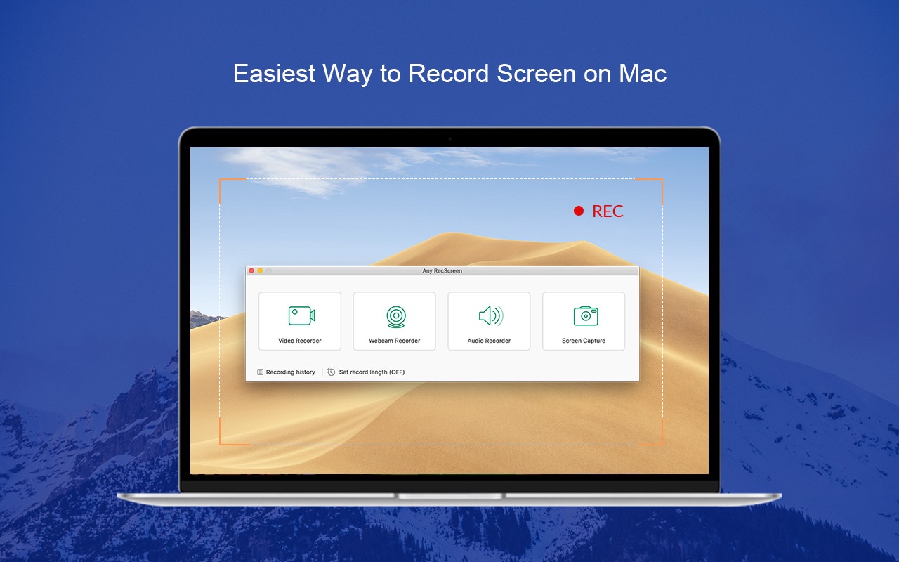 Any RecScreen 2.0.79 Mac 破解版 轻松录制屏幕和音频