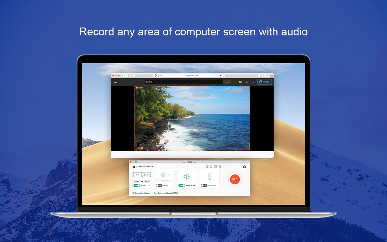 Any RecScreen 2.0.79 Mac 破解版 轻松录制屏幕和音频