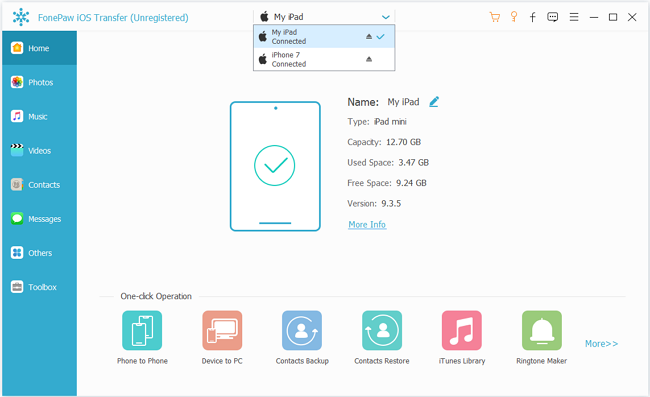 FonePaw iOS Transfer 5.5.0.127176 Mac 破解版 iOS数据传输工具