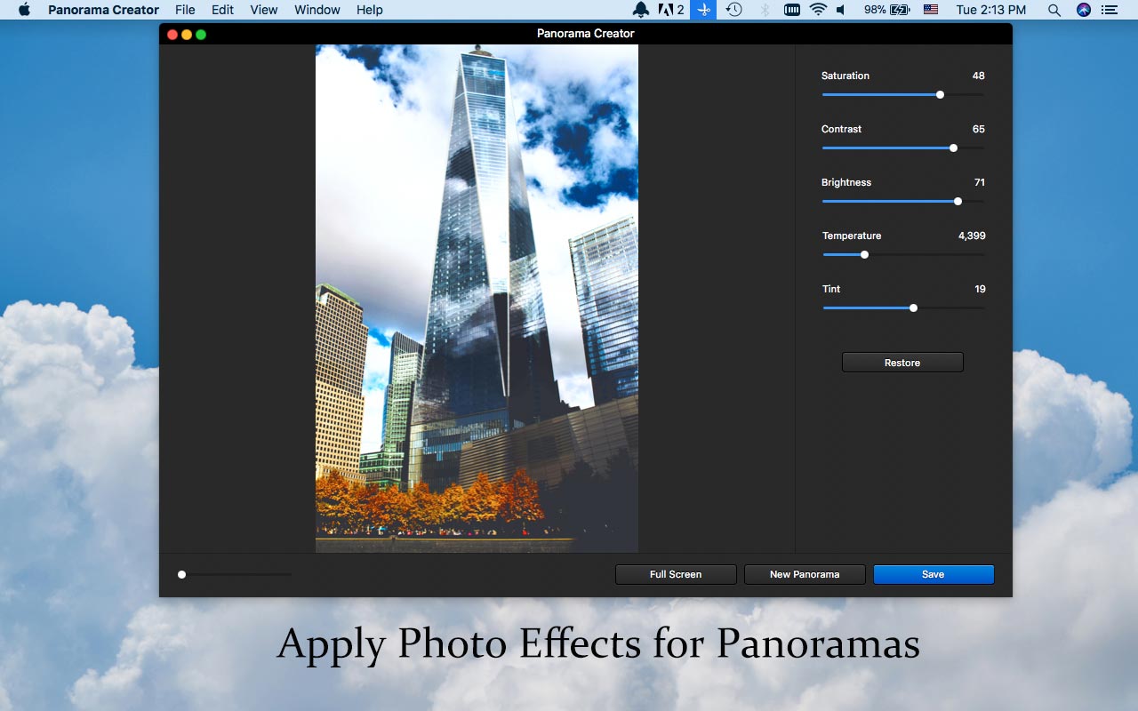 WidsMob Panorama 4.28 Mac 破解版 - 出色的图片拼接