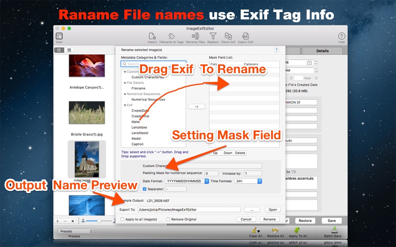 ImageExifEditor 5.3.0 Mac 破解版 图像Exif信息编辑器