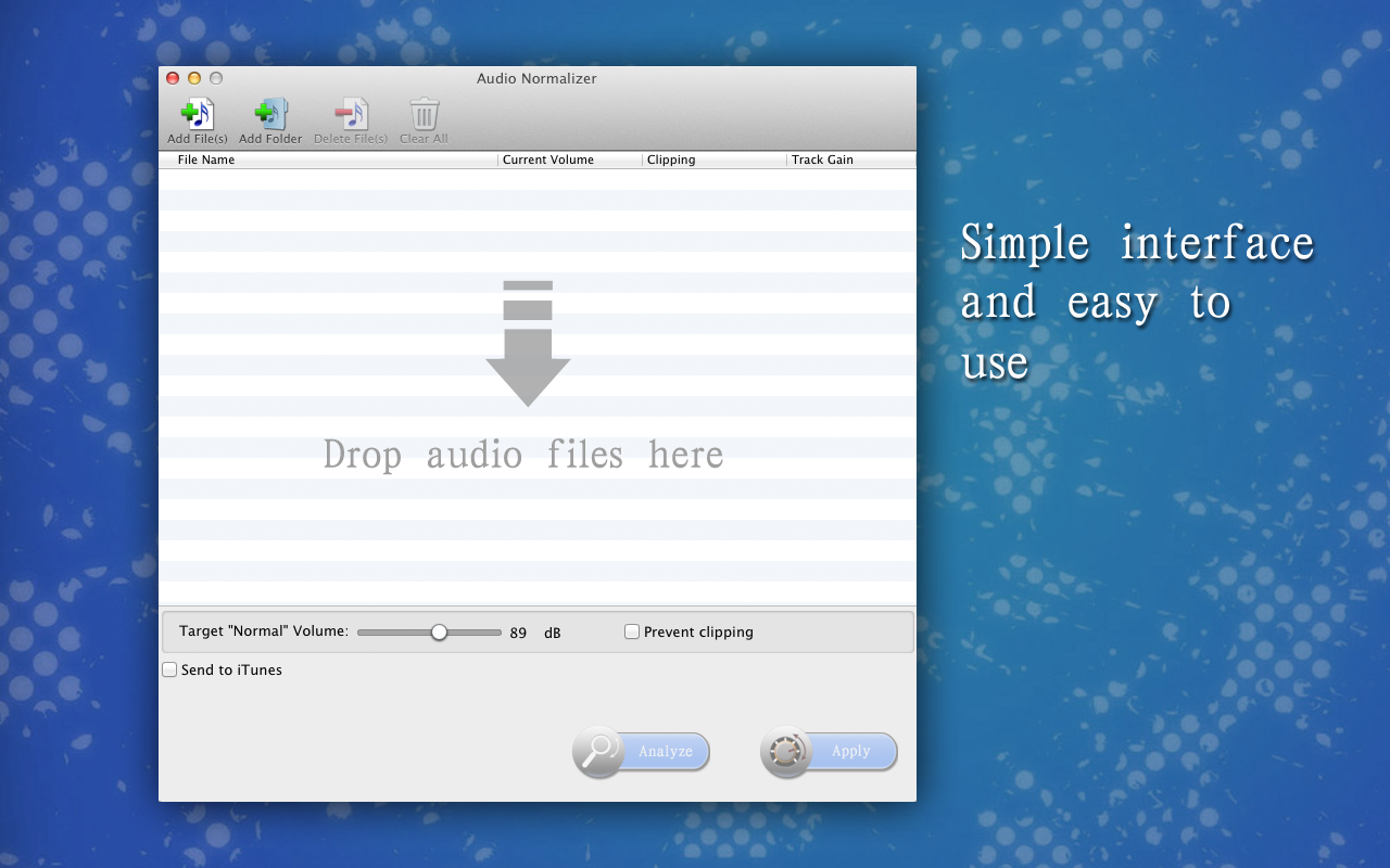 Audio Normalizer 1.1.0 Mac 破解版 音量调节器