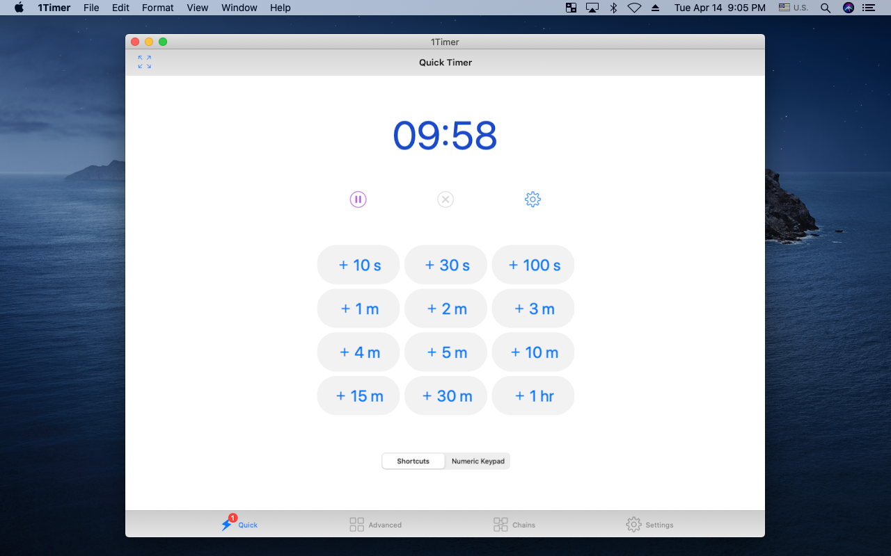 1Timer Voice Timer 1.0.9 Mac 破解版 带语音提醒的计时器