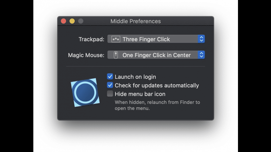 Middle 1.7.9 Mac 破解版 触控板辅助和增强应用