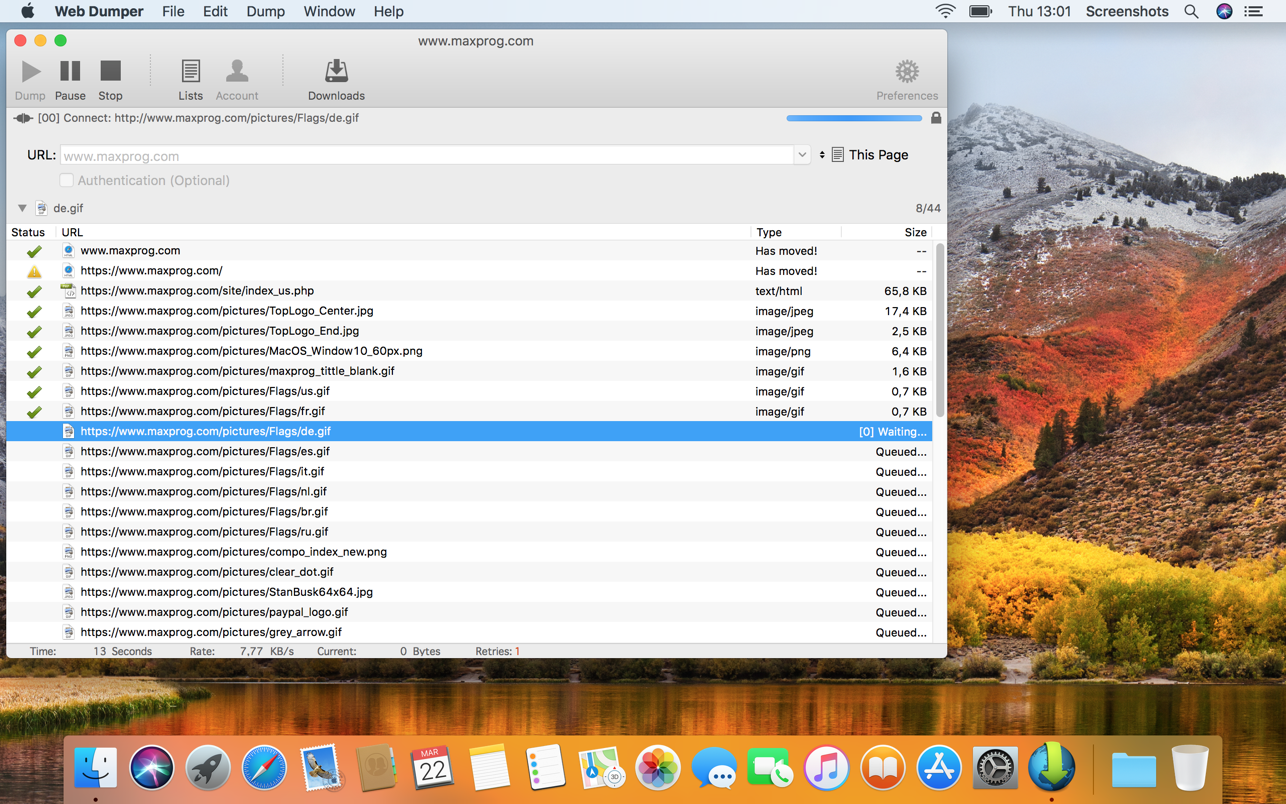 Web Dumper 3.4.5 Mac 破解版 网页转储工具