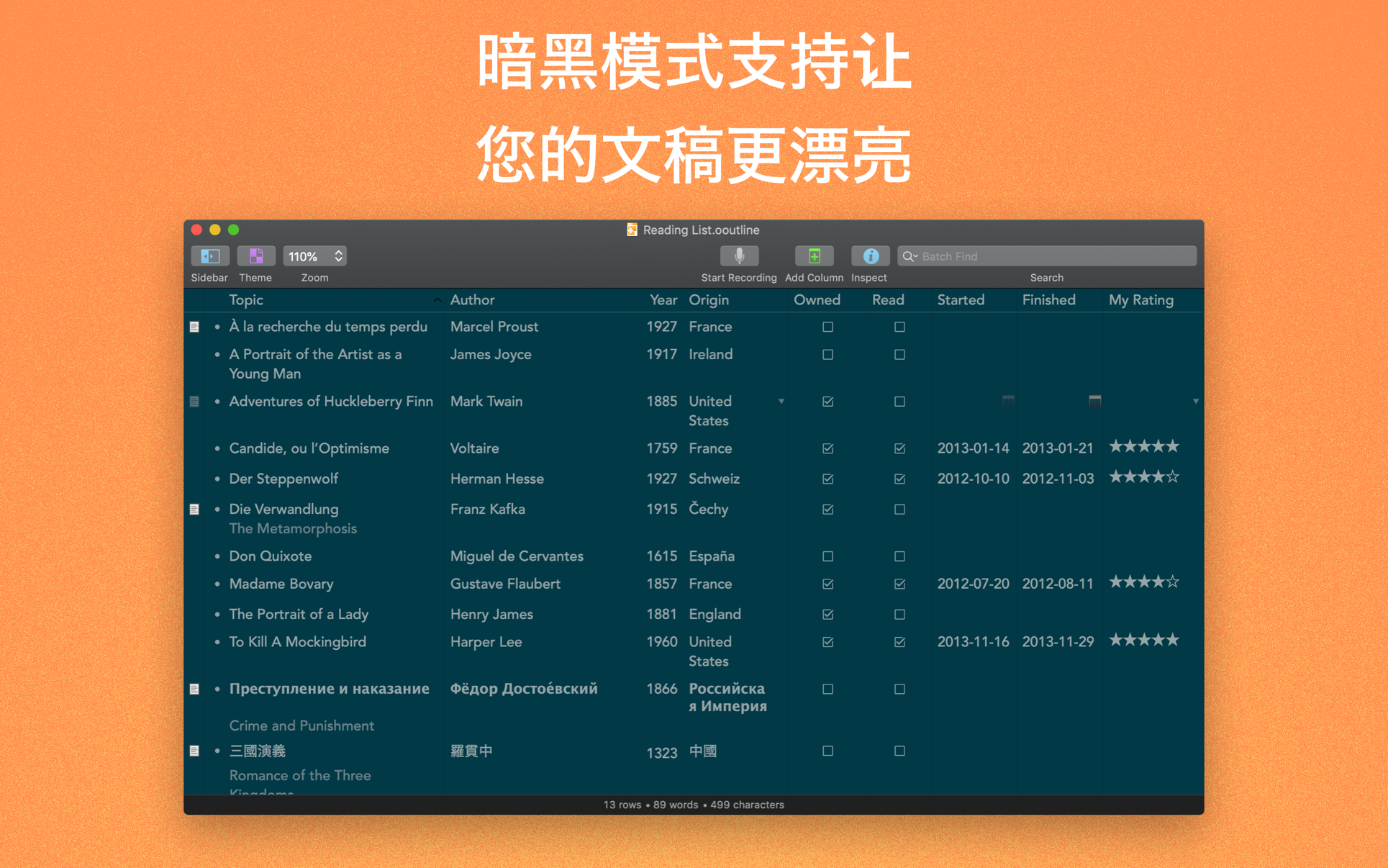 OmniOutliner Pro 5.11.1 Mac 中文破解版 强大的信息大纲记录工具