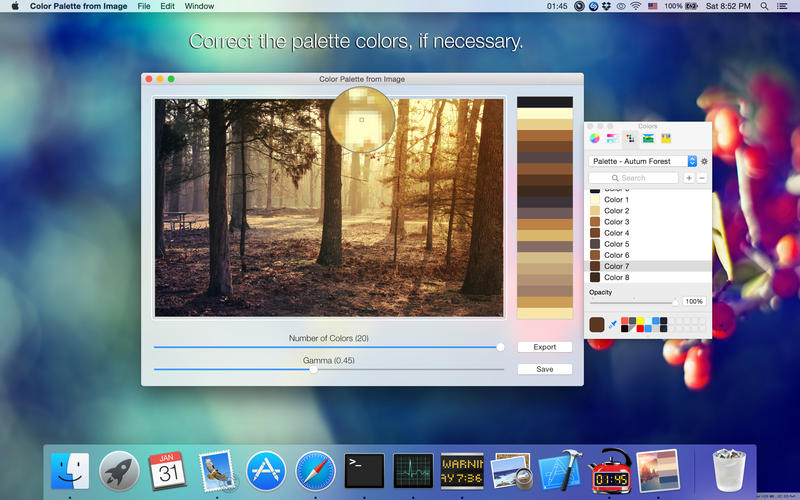 Color Palette from Image Pro 2.2.1 Mac 破解版 调色板编辑器