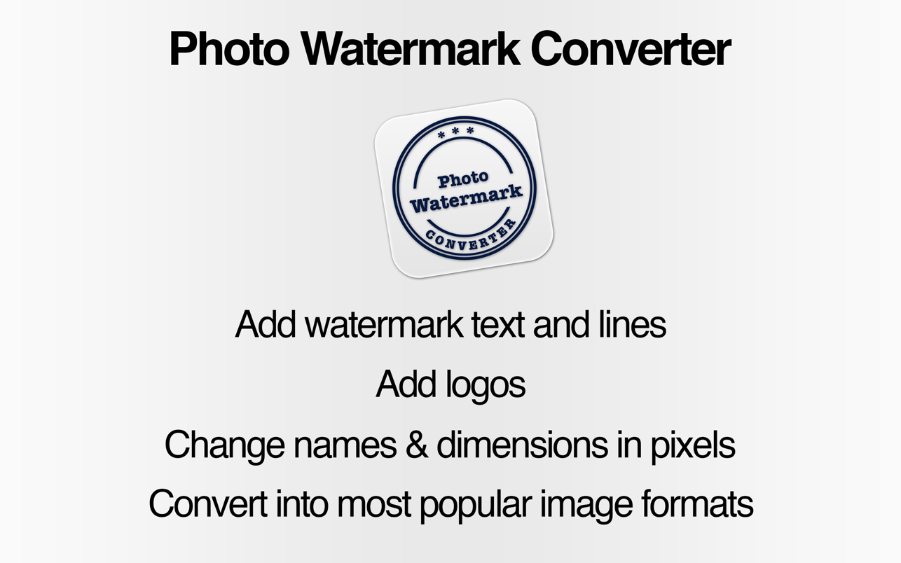 Photo Watermark Converter 4.0 Mac 破解版 照片水印转换器