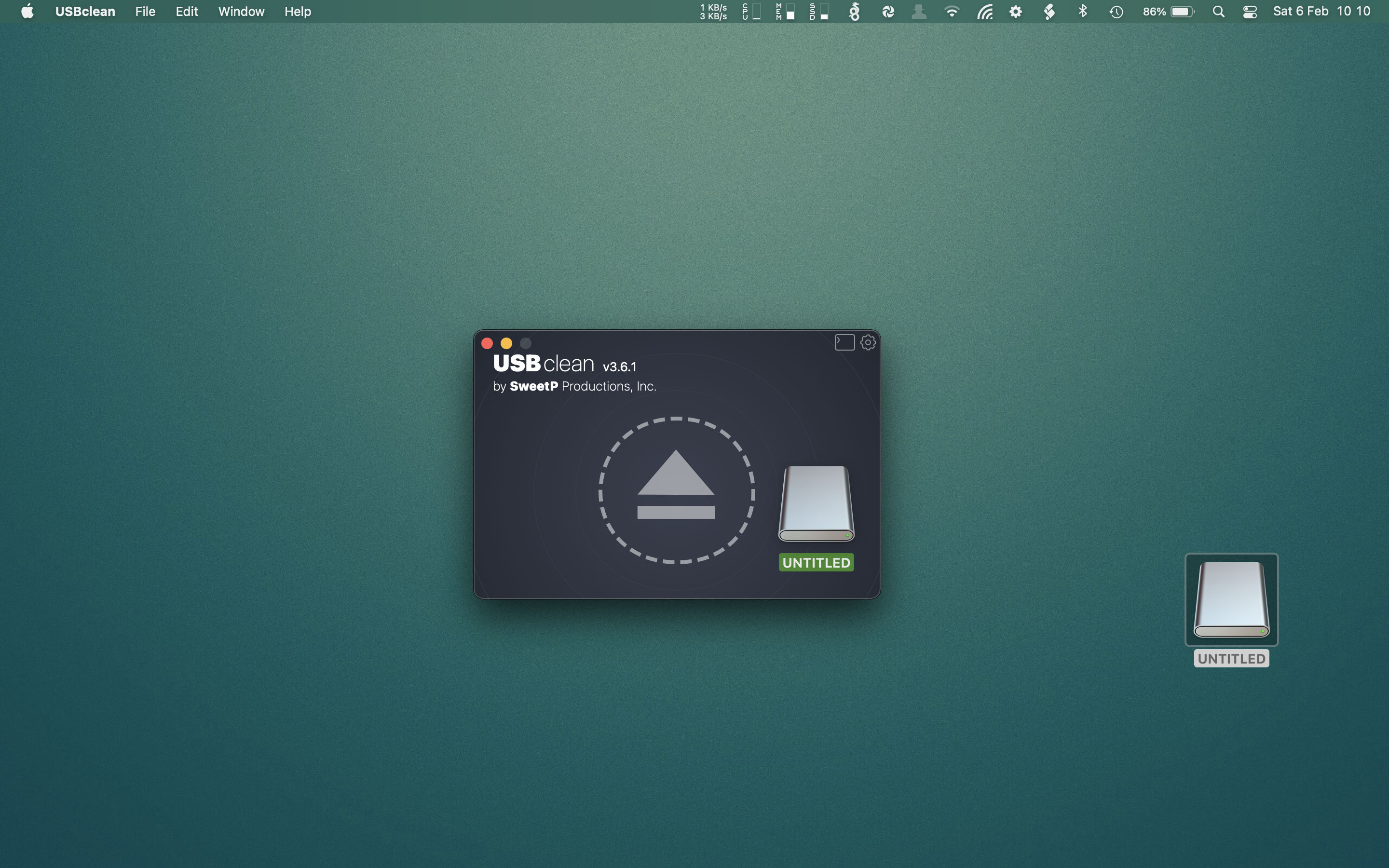 USBclean 3.7 Mac 破解版 强大的USB清理工具
