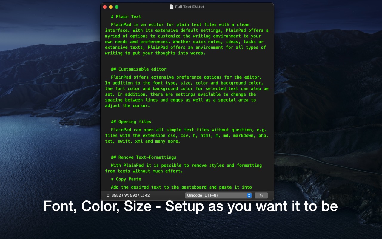 PlainPad 1.3.1 Mac 破解版 纯文本编辑器