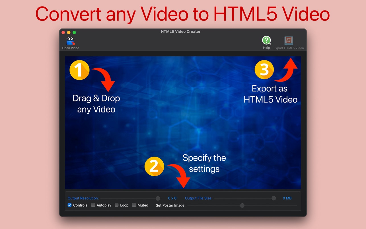 HTML5 Video Creator 2.1 Mac 破解版 HTML5视频创建工具