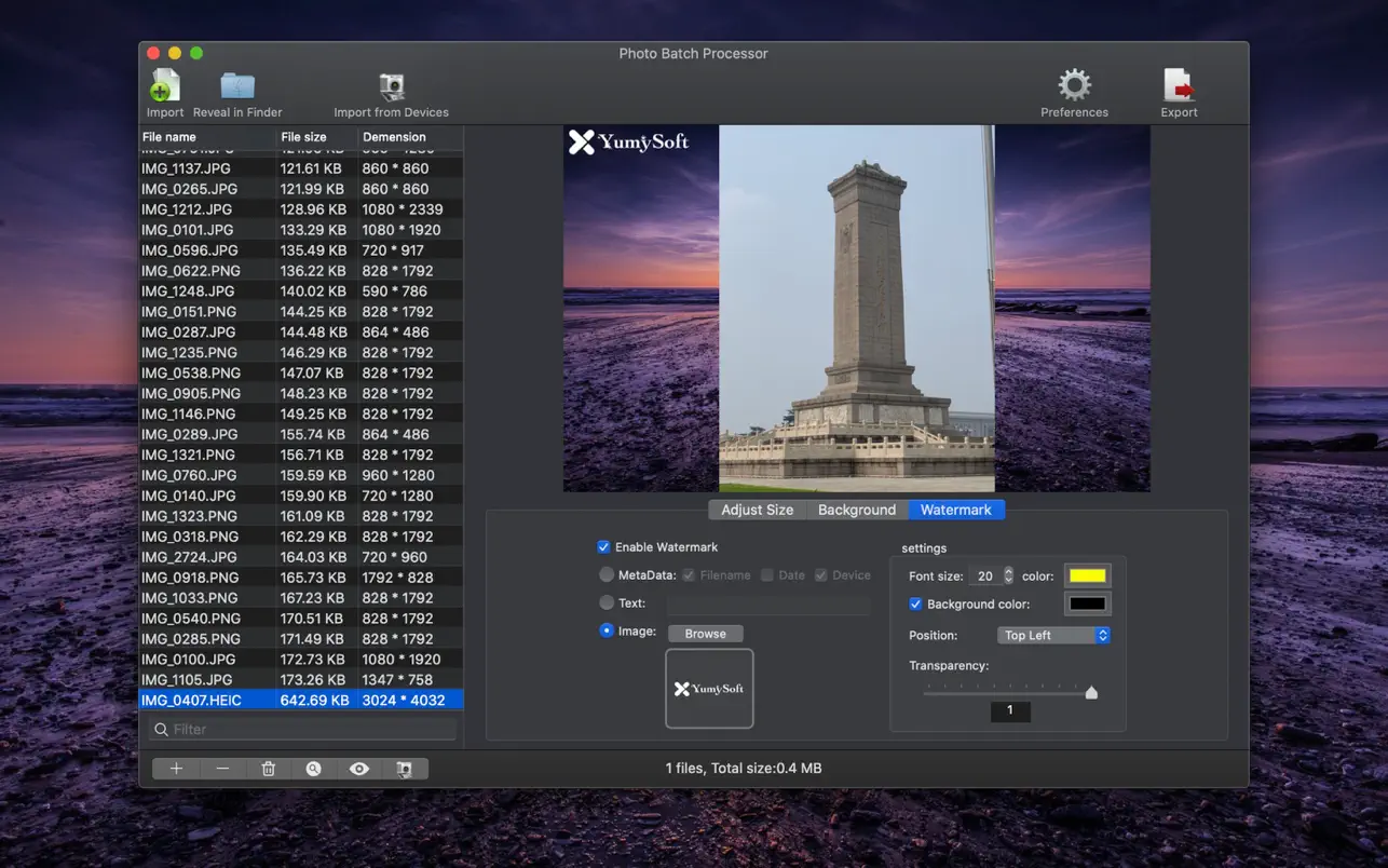 Photo Batch Processor 3.3.0 Mac 破解版 图像批量处理工具