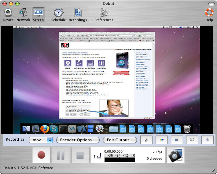 Debut Professional 8.56 Mac 破解版 视频捕获软件