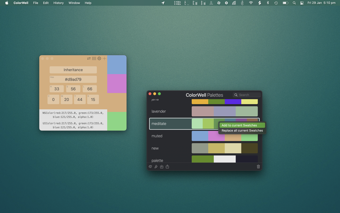 ColorWell 7.3.6 Mac 破解版 优秀的拾色器和调色板生成工具