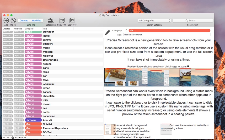 NoteList 4 for Mac 4.3 破解版 - 数据存储工具