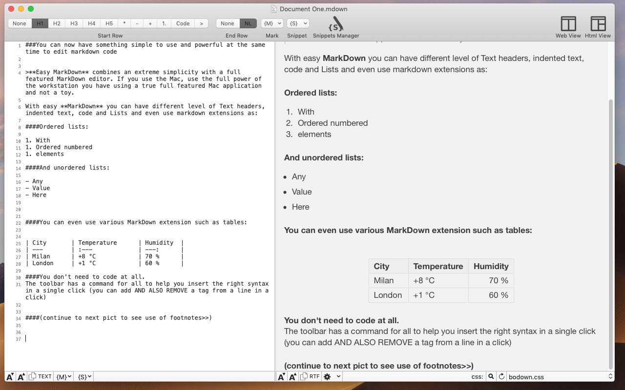 Easy Markdown 1.9.1 Mac 破解版 Markdown文本编辑工具