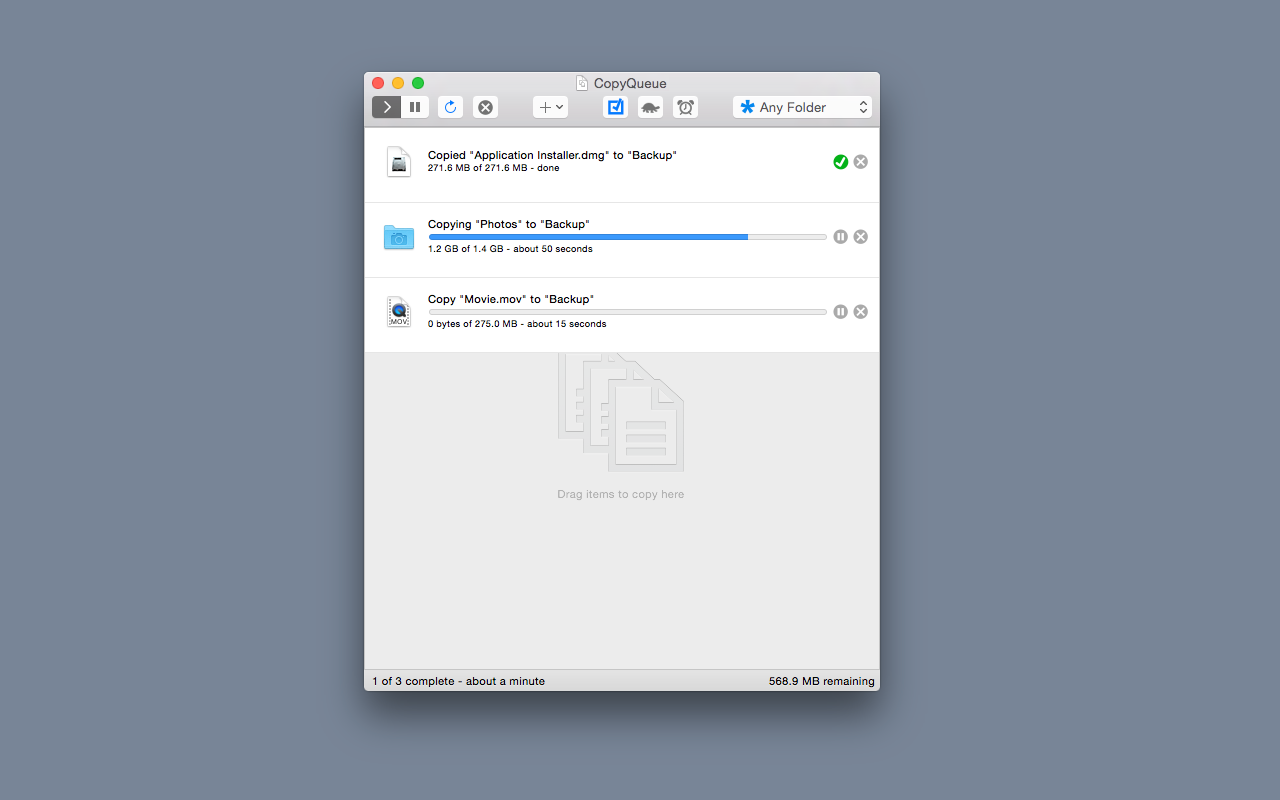 CopyQueue 2.6 Mac 破解版 文件传输工具