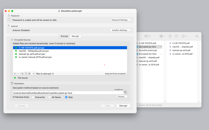 AutoCrypt 2.5.1 Mac 破解版 文档加密与解密软件