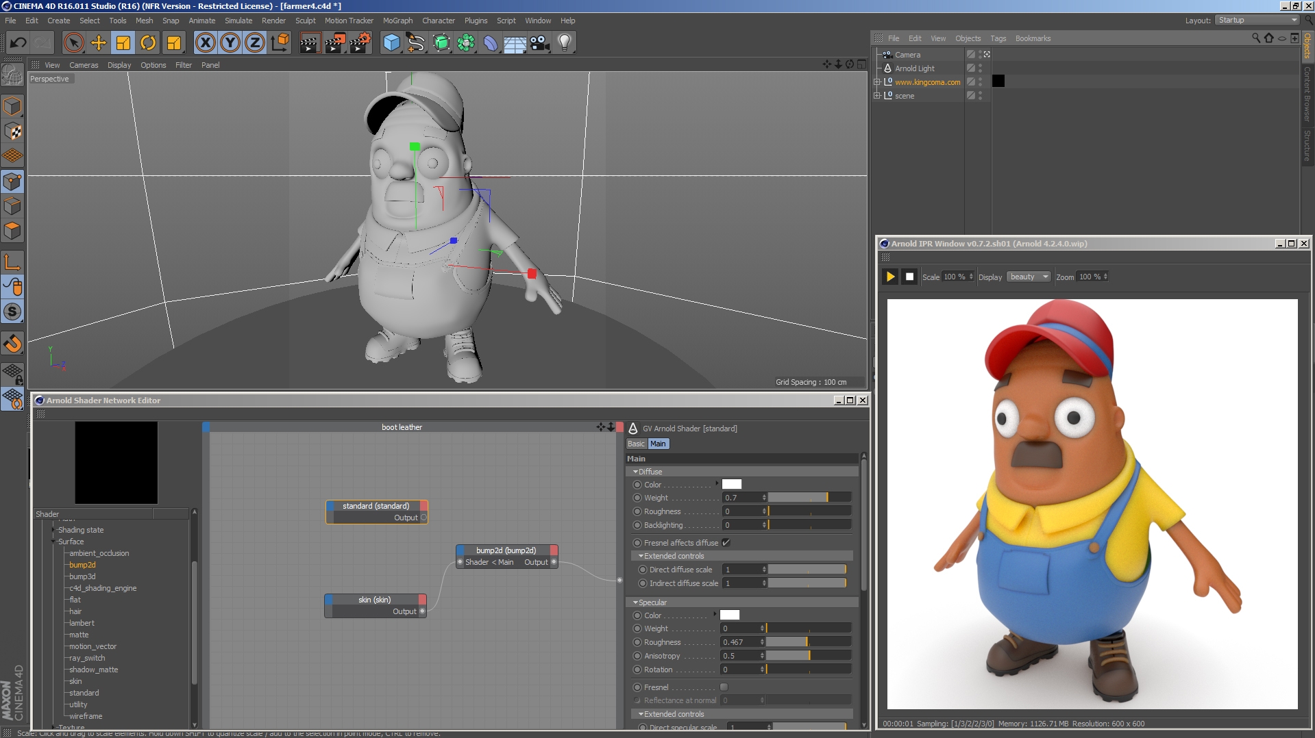 SolidAngle Cinema 4D To Arnold 4.2.4 破解版 阿诺德Cinema4D渲染器