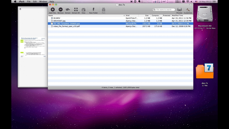 iPack 2.3.5 Mac 破解版 功能齐全的压缩解压工具