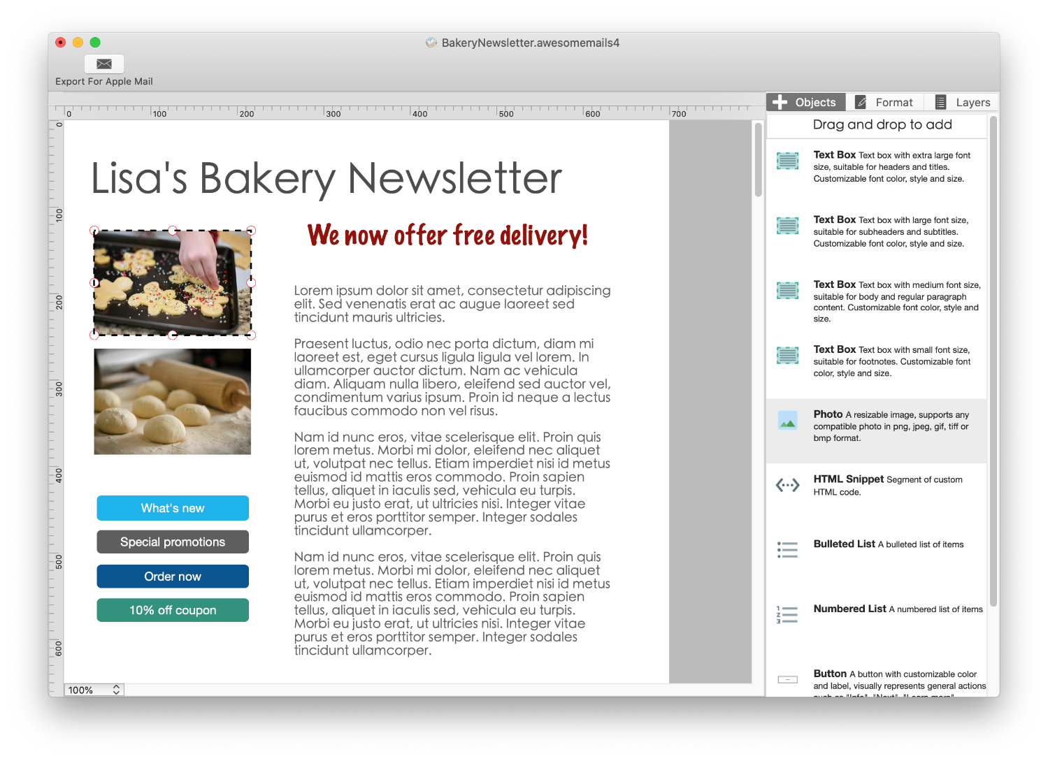 Awesome Mails Pro Mac 破解版 电子邮件设计工具