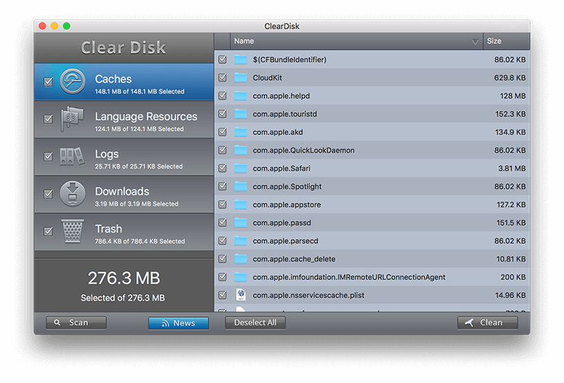 ClearDisk for Mac 2.12 破解版 - 磁盘清理系统优化工具