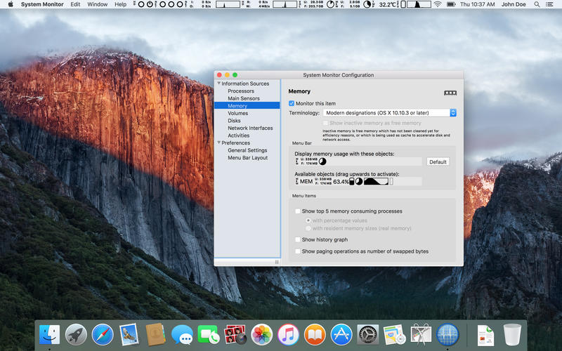 System Monitor 2.7 Mac 破解版 - 优秀的系统监控工具