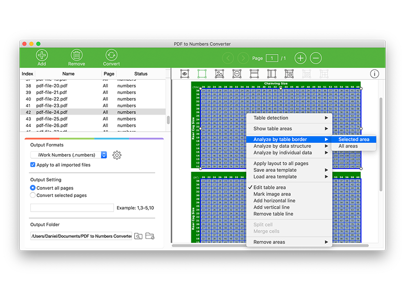 PDF to Numbers Converter Mac 破解版 PDF转Numbers文件工具