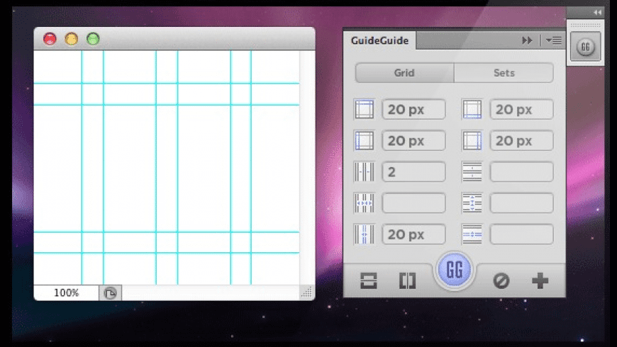 GuideGuide Mac 破解版 Ai-PS参考辅助线插件