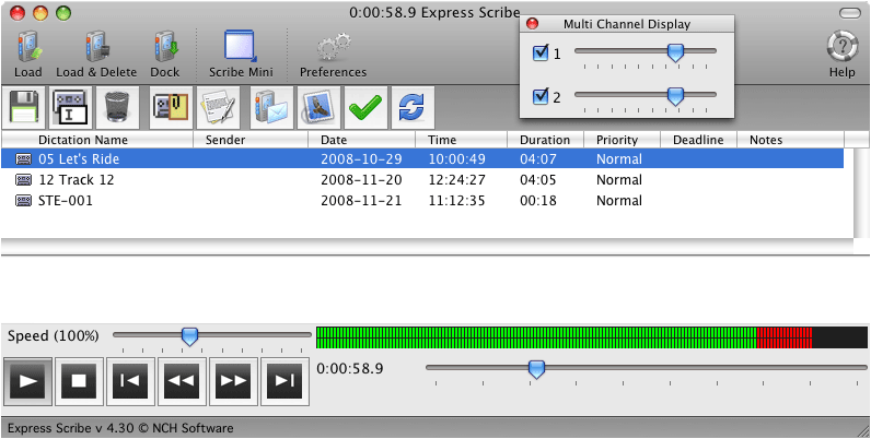 NCH ExpressScribe Plus Mac 破解版 音频播放器软件