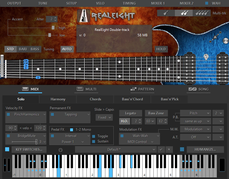 MusicLab RealEight for Mac 4.0.07433 激活版 - 传奇8弦电吉他