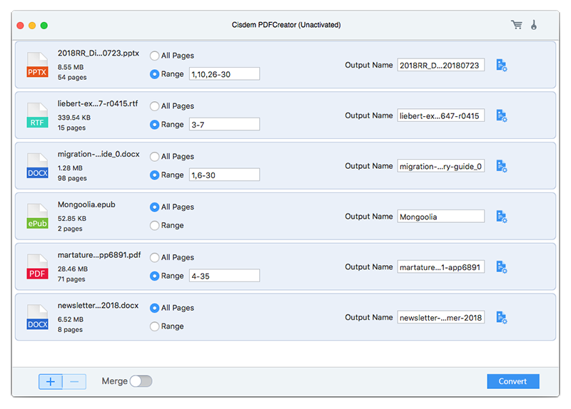 Cisdem PDF Creator Mac 破解版 PDF格式批量转换工具