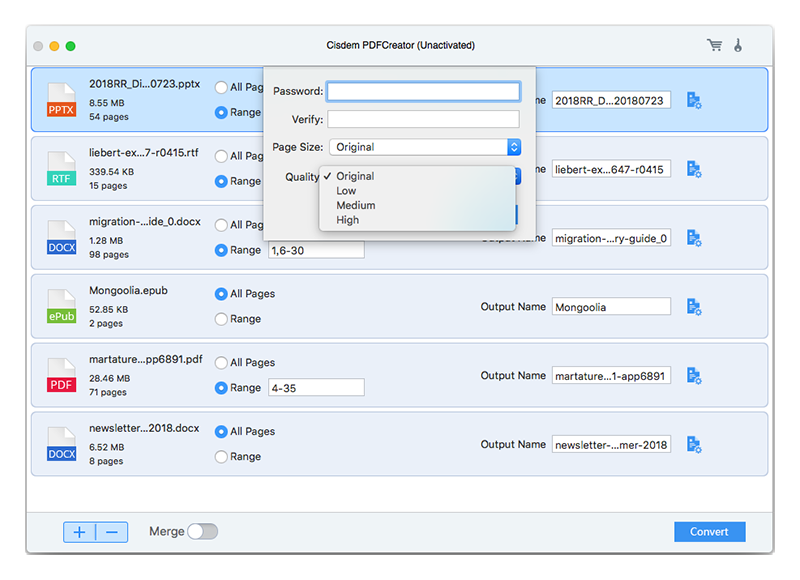 Cisdem PDF Creator Mac 破解版 PDF格式批量转换工具