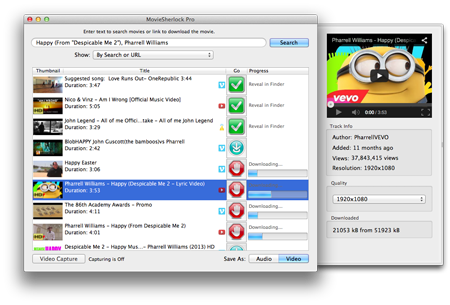 MovieSherlock 6.3.6 Mac 破解版 - 视频下载和转换工具